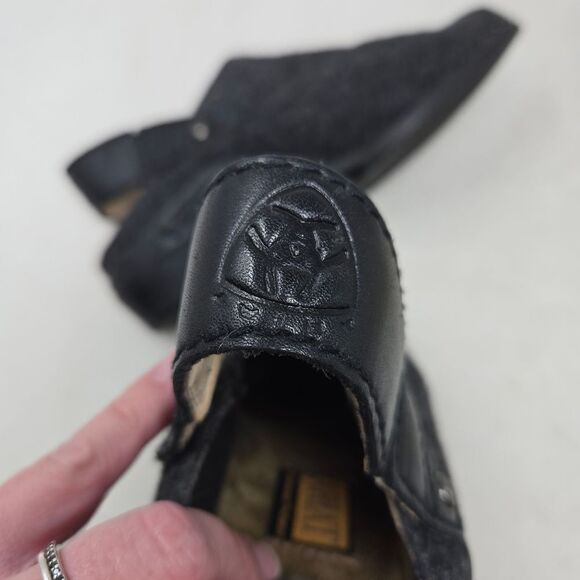 ARIAT Sport Wool Clog Mule Leather Strap Style 94039 Size 8.5 - Picture 13 of 15